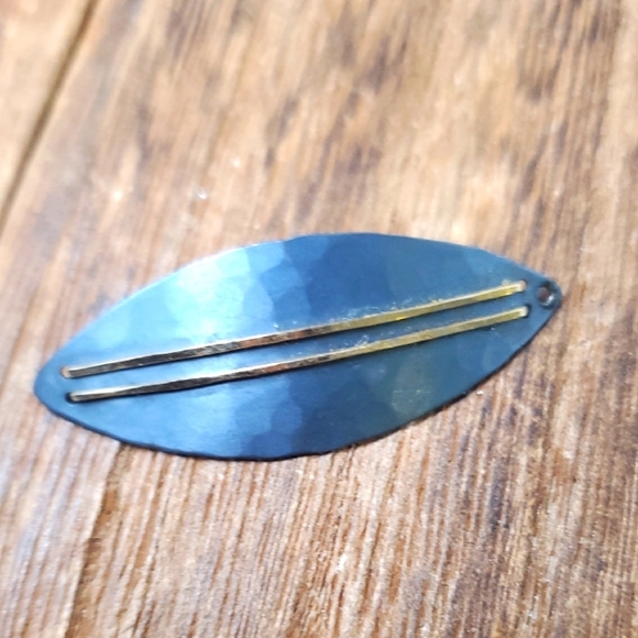 Blue Opal Tribal Fish Hook Necklace in Sterling Silver P301‎ Blue Ocean Tribal Minimalist Pendant